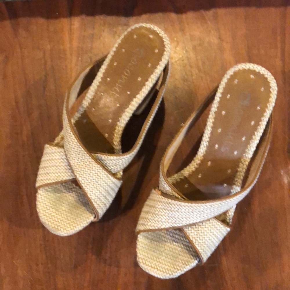 Coconuts platform shoes. Basketweave. Size 6.5z
